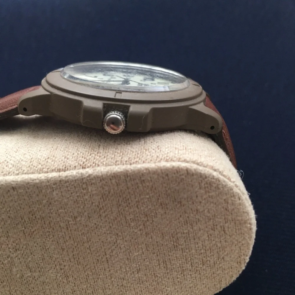 Trailmaster Men's Brown Jacket-Inspired Watch Strap